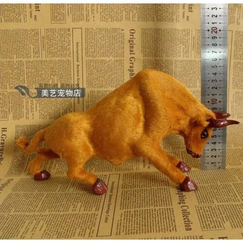 Simulation small cattle 30x8x16cm toy model polyethylene&furs cattle model home decoration props ,model gift d080