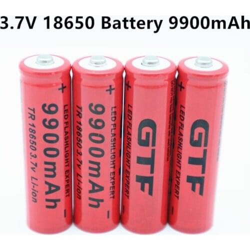 New 3.7V 18650 Battery 9900mAh lithium battery rechargeable lithium battery for flashlight Torch Accumulator Cell