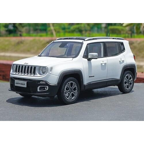 Original Factory Authentic 1:18 Renegade White Diecast Car Model with Small Gift