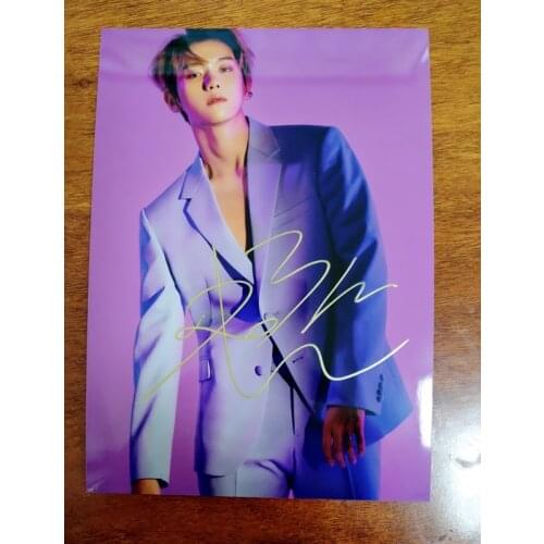 Hand signed EXO BAEK HYUN autographed photo LOVE SHOT 5*7 122018A