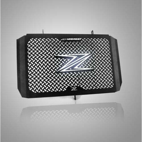 For KAWASAKI Z1000 Z800 Z750 LED Light Bumb Motorcycle Radiator Grille Cover Guard Aluminum Oil Cooler Protection Protetor