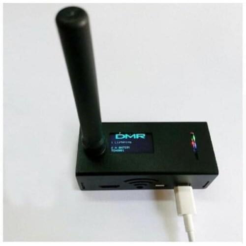 UHF & VHF MMDVM hotspot dmr hotspot mmdvm hotspot Support P25 DMR YSF + Antenna + Aluminum shell + OLED for raspberry pi