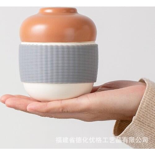 Japanese Travel Tea Set One Pot One Cup Cute Designer Portable Office Tea Cup Anti Scald Filter Cup Teaware Drinkware Gift Cool