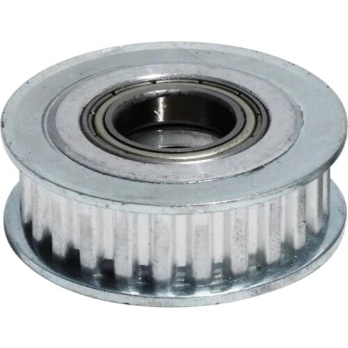 25T Teeth Timing Pulley Without Step Finished Hole 5/6/7/8/10/12/15MM With 2 Bearings AF Timing Pulley