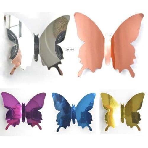 12Pcs 3D Hollow Butterfly Wall Sticker DIY Home Decoration Wall Stickers wedding Party Wedding Decors Butterfly Kids Room Decors