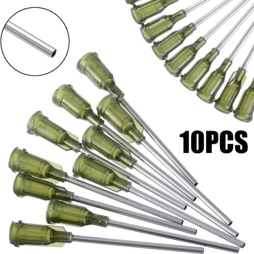 20pcs/set Blunt Dispensing Needles Syringe Tip Needle 1.5" 14 Gauge Luer Lock For Liquid Dispenser Syringe