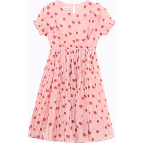 2020 Summer Fashion Dot Girls Dresses Kids Cute Princess Dresses for Teen Girls New Arrival Baby Girls Elegant Dresses, #8519
