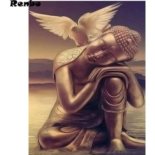 3D Diamond Embroidery Sleeping Buddha pigeon Full Square Round Mosaic Drill DIY Diamond Painting Cross Stitch Home Decoration
