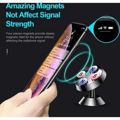 Magnetic Car Phone Holder Magnet Mount Mobile Cell Phone Stand Telefon GPS Support for IPhone Xiaomi Mi Huawei Samsung LG