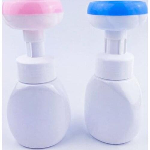 Soap Bottle Foaming Lotions Refillable Bottle Flower Pump Head Soap Shampoo Cosmetic Empty Bottle 250ML Bathroom Soap Dispensers