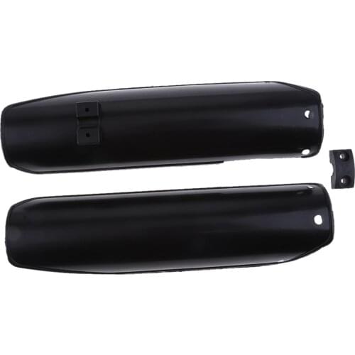 Black Front Fork Guard Fenders Cover Fit for 110cc 125cc Pit Trail Dirt Bike