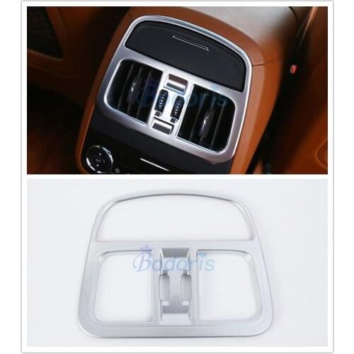 For Maserati Levante 2016 2017 2018 2019 Interior Rear Seat Air Vent Panel Cover AC Outlet Trim Chrome Car Styling Accessories