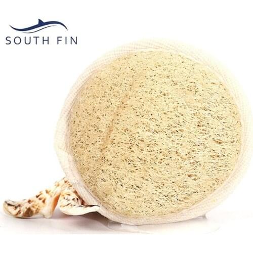 SOUTH FIN Plant Loofah Bath Scrubs The Face, Removes Makeup, Cleans The Face, Cleans The Skin, Exfoliates and Brushes 8cm Sponge