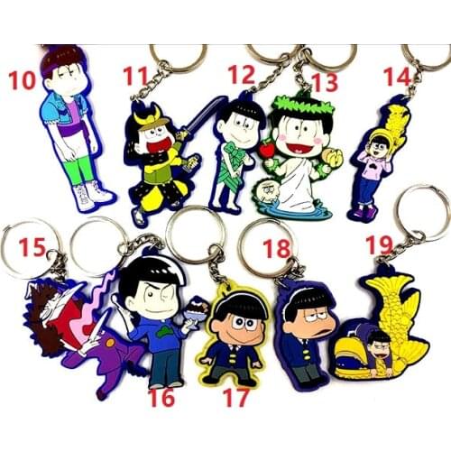 G35-02 Original Japanese anime figure osomatsu san rubber Silicone sweet smell mobile phone charms/keychain
