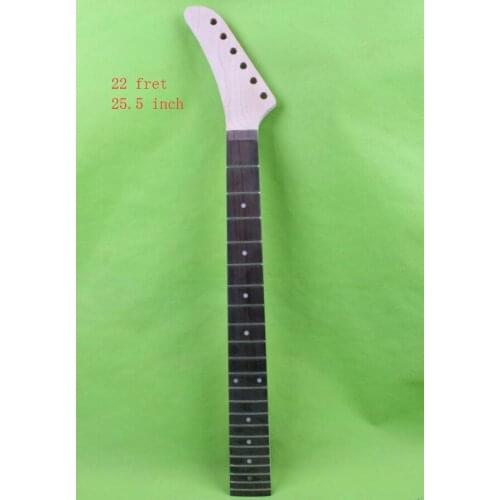 Electric guitar neck 25.5 inch 22 fret maple rosewood banana Left hand