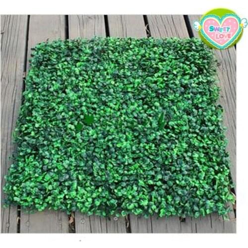 10" Square Shape Artificial Encryption Plastic Grass Mat Simulation Fake Plant Lawn 25 X 25cm Turf For Home Garden Decorations