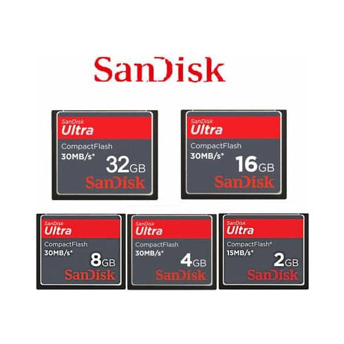 SanDisk CF Card 4GB 8GB 16GB Compact Flash 30Mb/s CF Ultra Memory Card For Camera Genuine Nikon