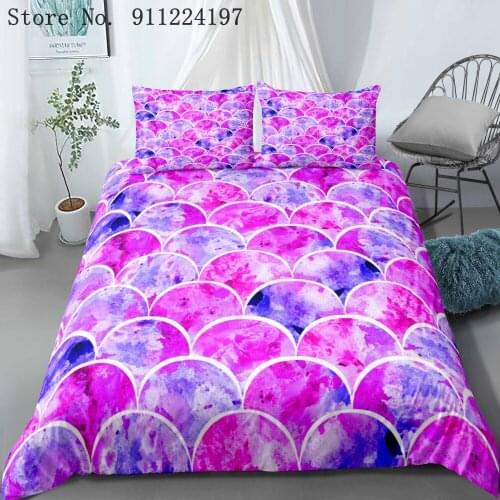 Fashion Duvet Cover Comforter Bedding Set 3D Printing Blue Waves 3pcs Quilt Cover Single Double Queen King Size Home Textile
