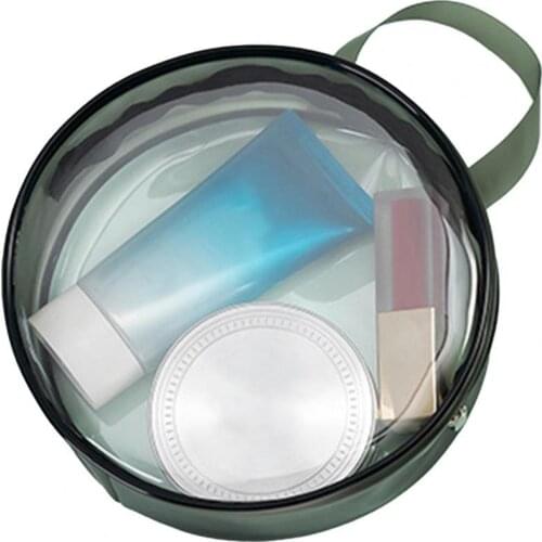 Cosmetic Container Pouch Portable Transparent PVC Water Proof Black Multi-function Makeup Tools Storage Bag for Women