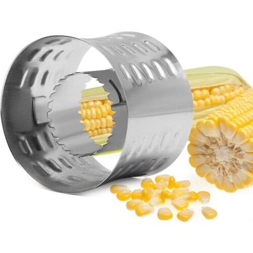 High Quality Stainless Steel Corn Kitchen Peeler Corncob Peeler Round Knife Corn Peeler Kitchen Vegetable and Fruit Tools