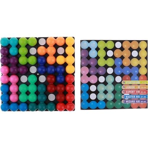 Quadratic Magic 3D Puzzle Logic Intellect Brain Game Brain Teaser Educational Toys Birthday Gift for Children Toddler Kids