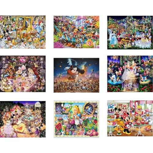 Disney 5D Diamond Painting Kit Set Disney Happy Party Cross Stitch Diamond Art Diamant Cartoons Animal Mosaic Gift