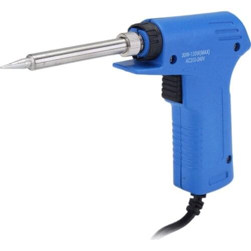 220V 30W-130W Professional Stainless Dual Power Quick Heat-Up Adjustable Welding Electric Soldering Iron Tool Us Plug