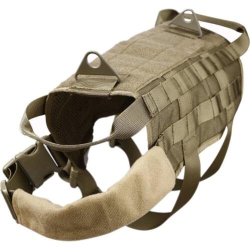 Adjustable Hunting Police Pet Training Vest Clothes Molle Vest Tactical Dog Harness Safety Walking Running Military Dog Vest