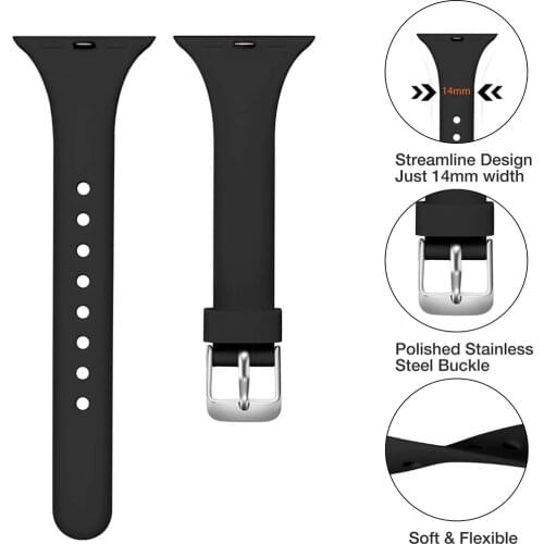 Sport Bands Compatible with Apple Watch 40mm 38mm iWatch SE & Series 6 & Series 5 4 3 2 1 for Women Men Watch strap 44mm 42mm