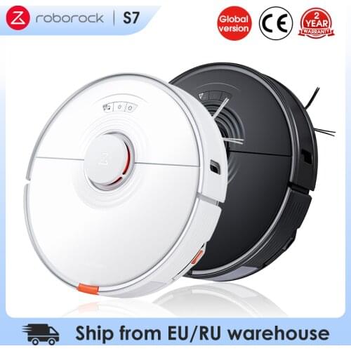 2021 New Arrival Roborock S7 Robot Vacuum Cleaner Sonic Mopping APP Control Upgraded Floating Brush Auto Sweep Dust Sterilize