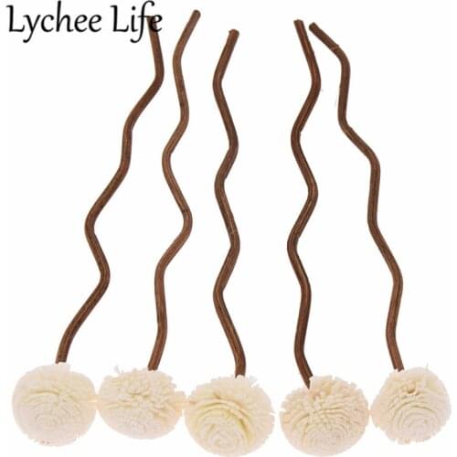 5pcs Reed Diffuser Replacement Stick Wavy Rattan Reeds Through Flowers Diffusers Accessories Modern DIY Home Decor