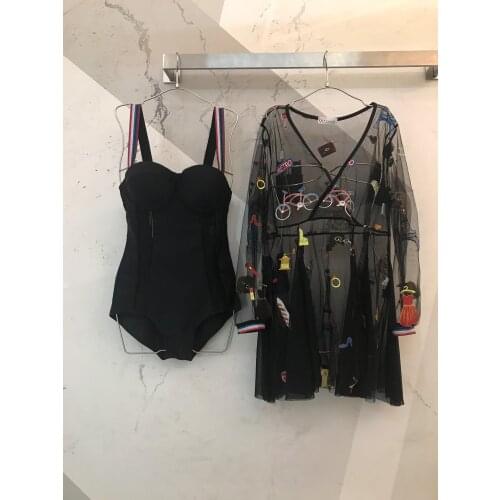 2019 spring new womens sexy net color shawl two-piece 42019