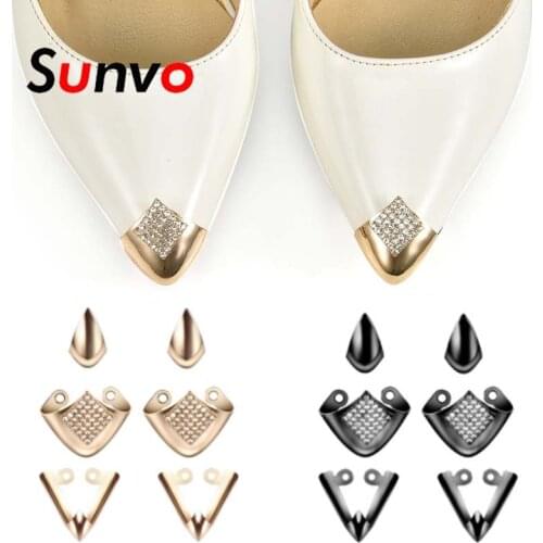 Metal Shoes Toe Protection for Women High Heels Shoe Care Clips Fashion Heel Decoration Toe Cap Broken Reapair Accessories