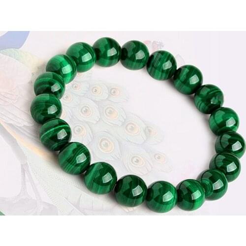 1pcs Natural crystal jewelry malachite bracelet festival gifts for men and women simple single ring hand decoration wholesale