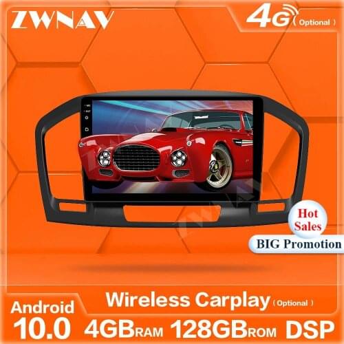 128GB Wireless Carplay Android 10 Screen Player For OPEL Insigina 2008 2009 2010 2011 2012 GPS Auto Audio Radio Stereo Head Unit