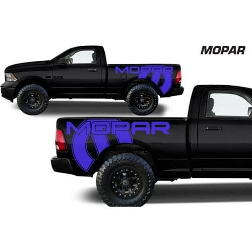 2pc Pickup Truck Tail Side Car Stickers RAM Emblem Badge Vinyl Decals Decoration Sticker For DODGE RAM 1500/2500/3500 Mopar 6.5