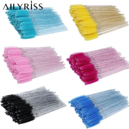 25Pcs/Pack Disposable Eyelash Brushes Eye Lashes Cosmetic Brush Mascara Wands Eyelashes Extension Tool Spoolers Makeup Tools