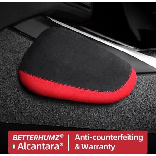 BETTERHUMZ Alcantara For BMW F30 Car Leg Cushion Knee Pad Universal Knee Support Pillow Car Seat For BMW F10 F20 E90 E60 E46 X4