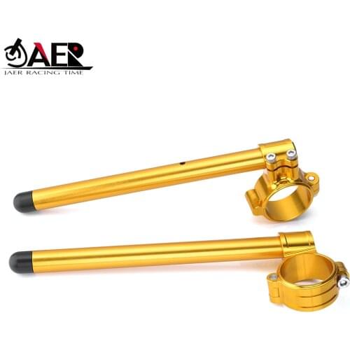 CNC Motorcycle Clip Ons Handlebars Racing Adjustable Lift Clamp 33 35 37 41 43 45 47 48 50 51 53 54 55 MM Fork Tube Hand Bar