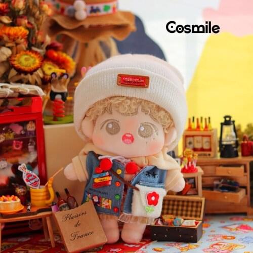 Cosmile Original Hand-Made Plush Doll Clothes Jeans Vest and Hoodie Outfit Suit Set Cosplay Cute Xmas Gift Fashion C Hua