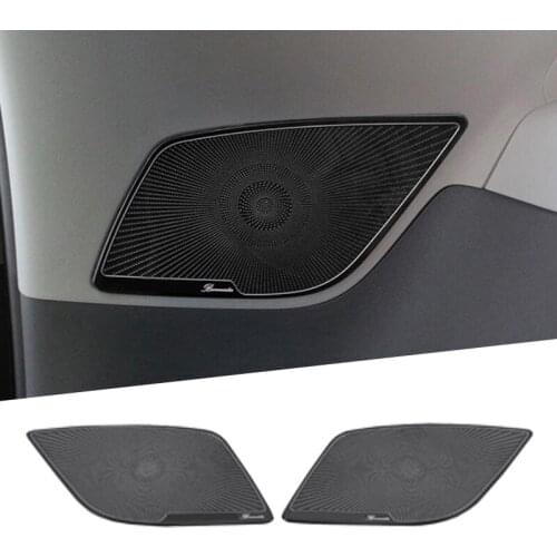 For Toyota Sienna 2011 -2018 Stainless Steel Front Door Audio Sound Stereo Speaker Decorative Cover Trim