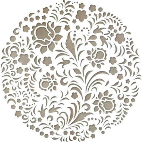 Hot Sale Flowers Plants Circle Stencil for Scrapbooking Stamp Photo Album Decorative Embossing Die DIY Paper Cards Gift 2021 New