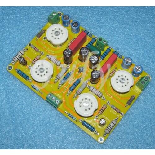 Loud 6F2 tube push 6P14 EL84 power tube 3W + 3W output circuit board, exquisite FR4 double-sided glass fiber board