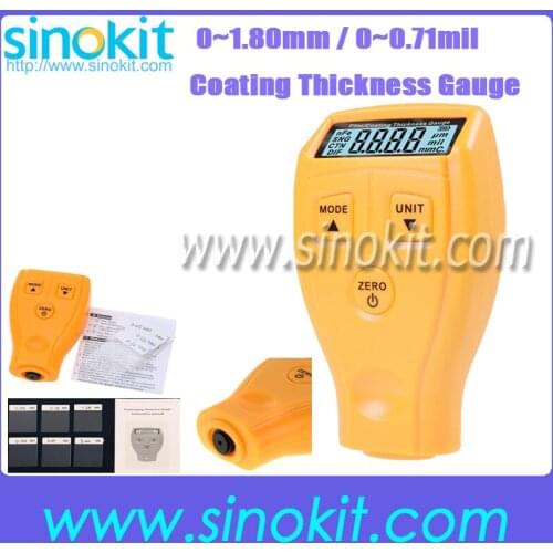 Digital 0-1.8mm/0.01mm LCD Coating Thickness Gauge Car Paint Thickness Meter Auto Car thickness tester Diagnostic Tool GM200