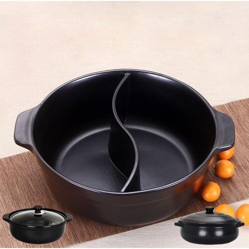 Big Casserole Ceramic Saucepan Soup Pot High Temperature Resistant Cooking Pan Gas Stove Soup Pot Soup Pot Crock Pot cookware