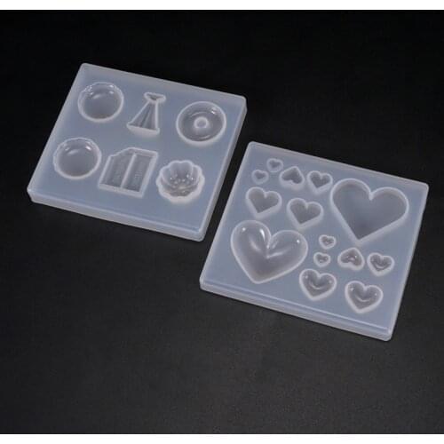 Candy Heart Silicone Mold Assortment Resin Cabochon Making Epoxy Resin Art Supplies Fruit Mold UV Resin Jewelry Mold Tools