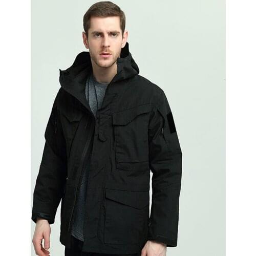 Outdoor camouflage jacket governing M65 spy film spring and autumn tactical trench coat military fan windproof jacket