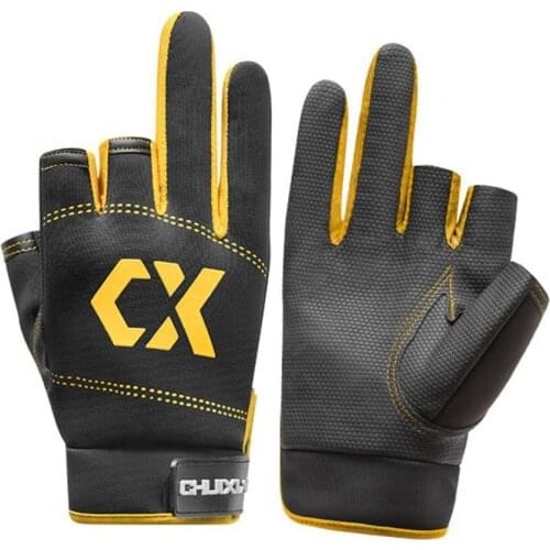 Summer Waterproof Non-slip Gloves Three Cutting Half Finger Protective Cover for Outdoor Fishing рыбалка для рыбалки перчатки