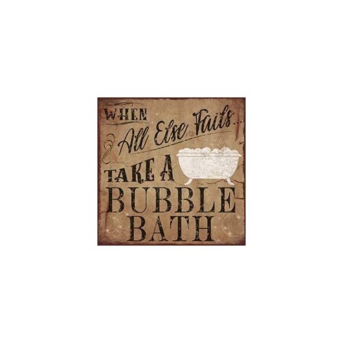 Losea Take A Bubble Bath 8 x 8 Pub,bar,Home Wall Decor Souvenir Hanging Metal Tin Sign Plate Plaque