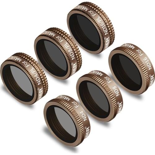Neewer 6 Pieces Pro Lens Filter Kit for DJI Mavic Air Drone Quadcopter Includes:ND4 ND8 ND16 ND4/PL ND8/PL ND16/PL Made of Multi